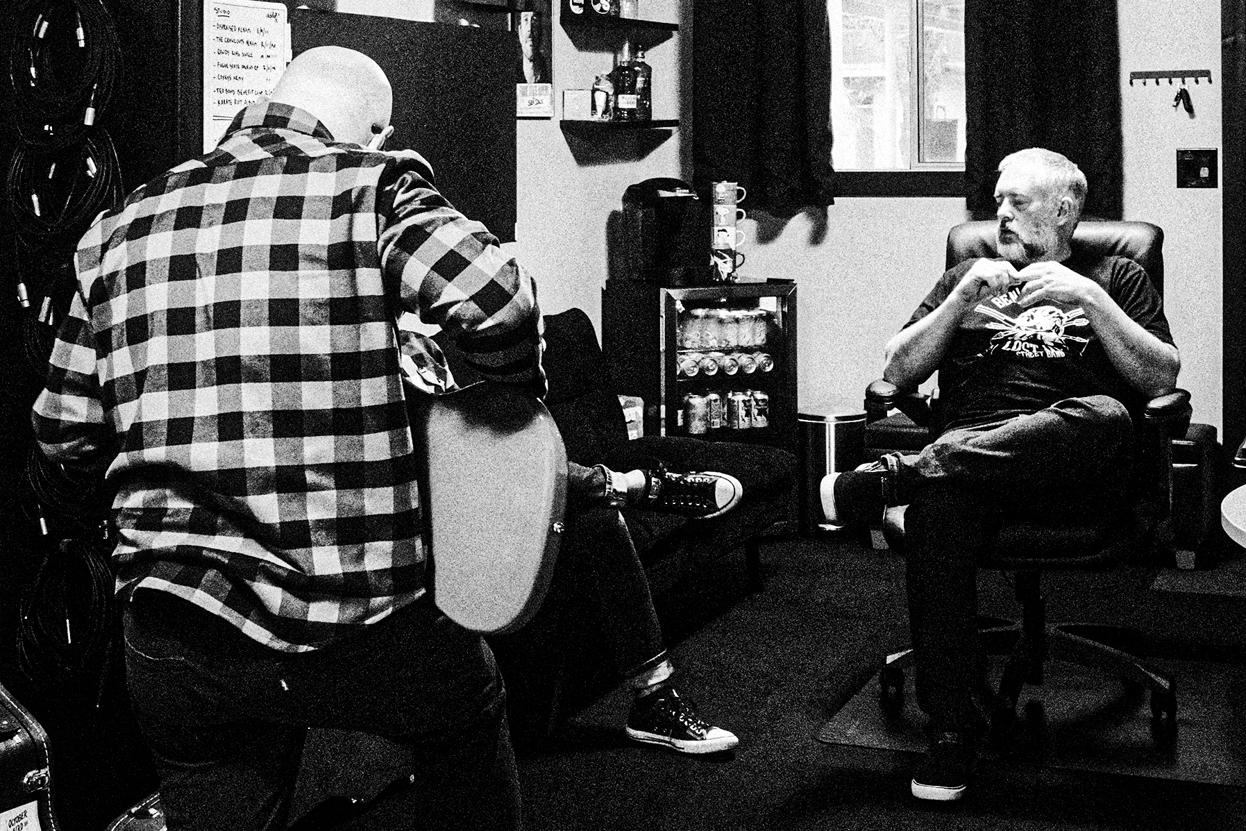 Sef Idle in the studio